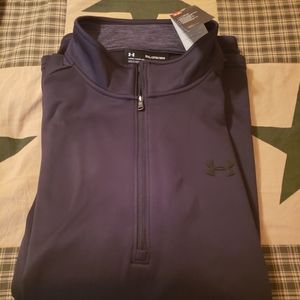 Under Armour Cold Gear Black 1/2 Zip New!